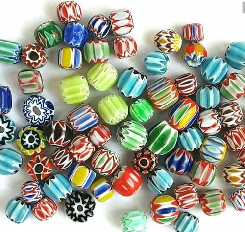 Glass Chevron Beads