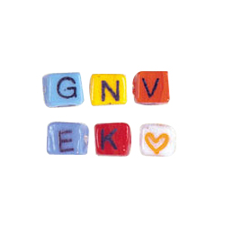 Alphabet Glass Beads