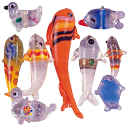 Decorative Glass Charms Sea world