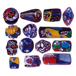 Venetian Millefiori Furnace Glass Beads