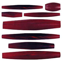 Red or Black Natural Horn Beads