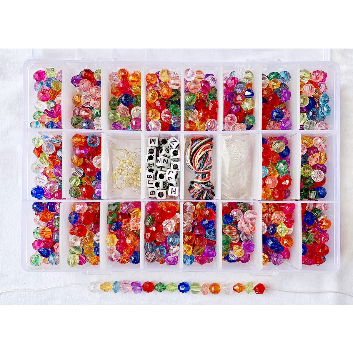 Acrylic Faceted Beads Kit