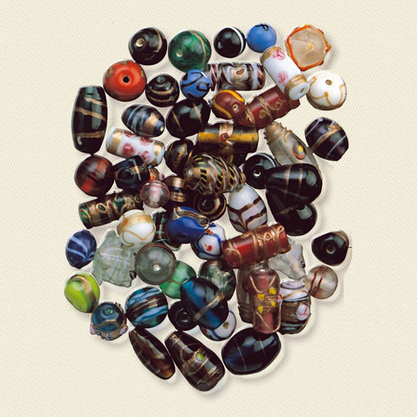 Mixed Lampworked Glass Beads Mix 3004