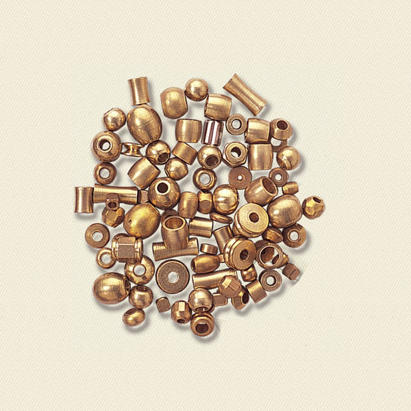 Solid Brass Beads Mix 3015