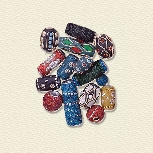 Embelished Clay Beads Mix 3016