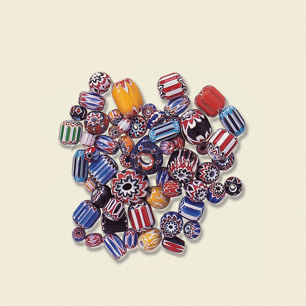 Chevron Glass Beads Mix 3017