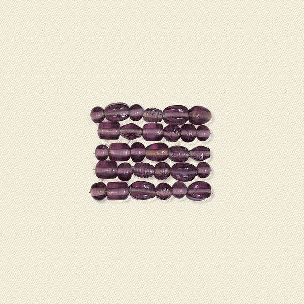 Basic Glass Beads Plain Amythyst Mix 3023