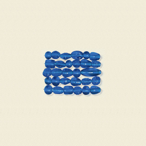 Basic Glass Beads Plain Denim Blue Mix 3028