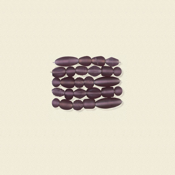 Basic Glass Beads Frost Amythyst Mix 3041