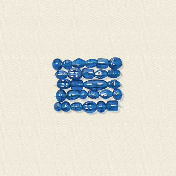 Basic Glass Beads AB Denim Blue Mix 3053