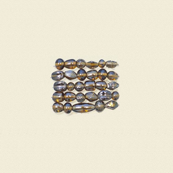Basic Glass Beads AB Honey Brown Mix 3054