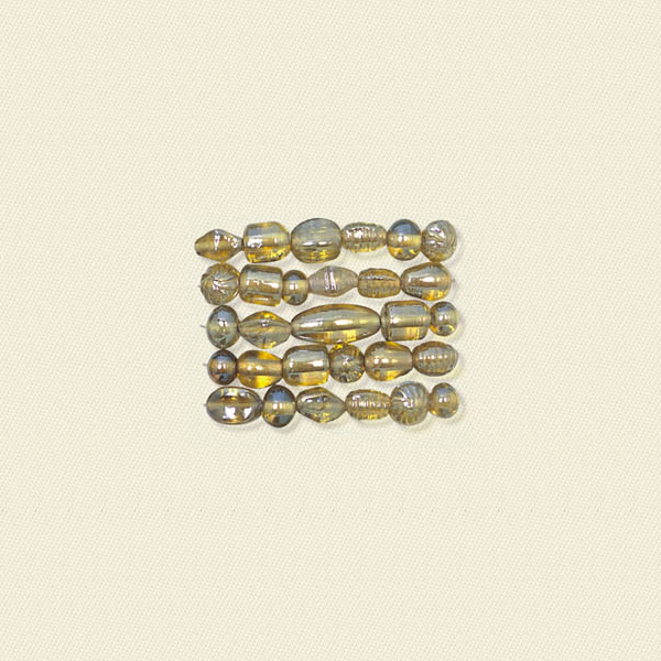 Basic Glass Beads AB Amber Mix 3060