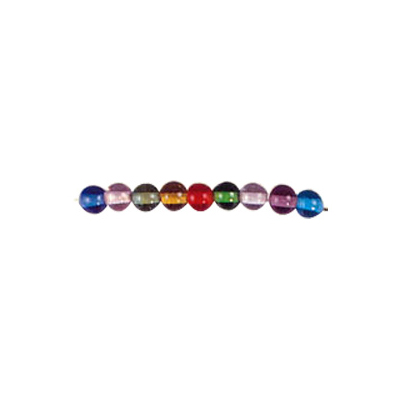 Round 4mm Plain Glass Beads Mixed Colors 3063