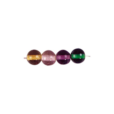Round 8mm Plain Glass Beads Mixed Colors 3071