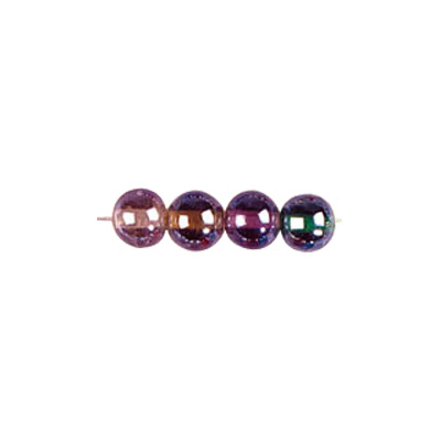 Round 8mm AB Luster Glass Beads Mixed Colors 3073