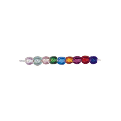 Faceted Square Glass Beads 3344