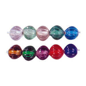 Melon Glass Beads 3211