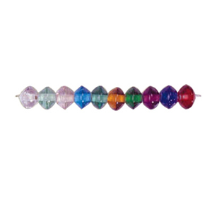 Rondelle Glass Beads 3258