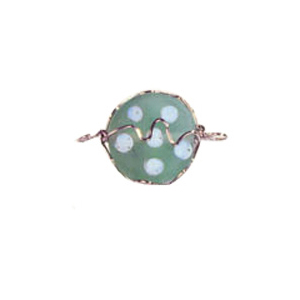 Wire Caged Glass Beads 3359