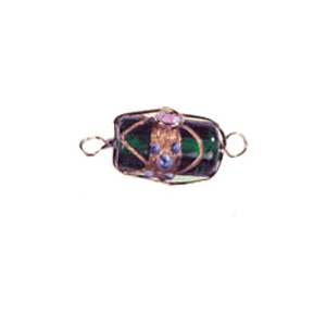 Wire Caged Glass Beads 3362