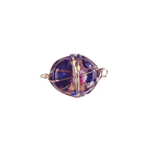 Wire Caged Glass Beads 3371