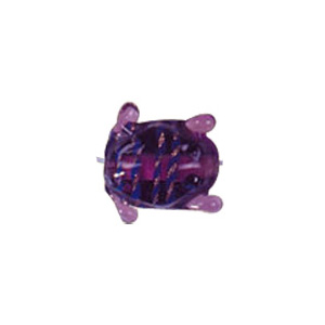 Frog Glass Beads with Lampworked Feather 3525