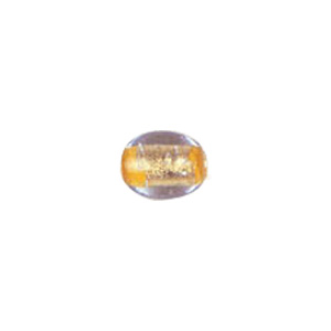 Gold Foiled Glass Beads with Colored baseline 3548