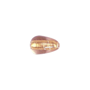Gold Foiled Glass Beads with Colored baseline 3564