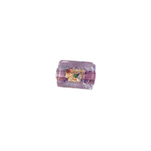 Gold Foiled Glass Beads with Colored baseline 3565