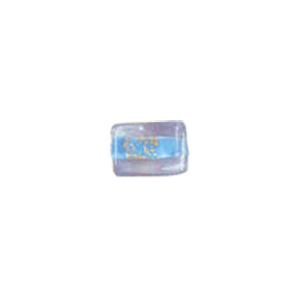 Gold Foiled Glass Beads with Colored baseline 3566