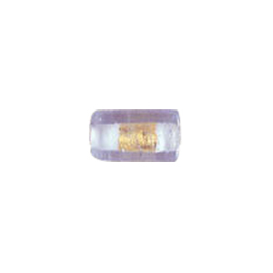 Gold Foiled Glass Beads with Colored baseline 3579