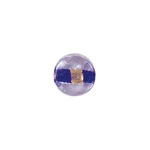 Gold Foiled Glass Beads with Colored baseline 3590