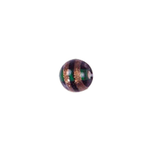 Basic Gold stone Striped Glass Beads 3625