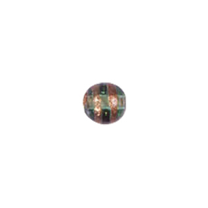Basic Gold stone Striped Glass Beads 3640