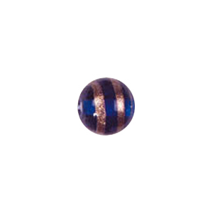 Basic Gold stone Striped Glass Beads 3647