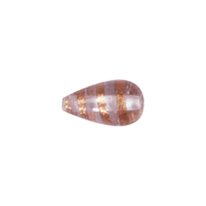 Basic Gold stone Striped Glass Beads 3652