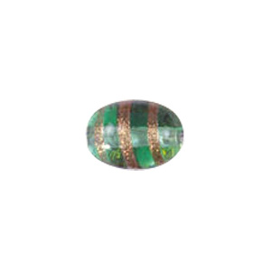 Basic Gold stone Striped Glass Beads 3666