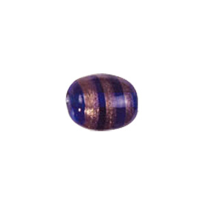 Basic Gold stone Striped Glass Beads 3671