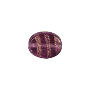 Basic Gold stone Striped Glass Beads 3678
