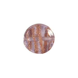 Basic Gold stone Striped Glass Beads 3694