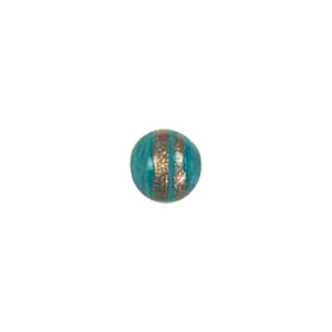 Pastel Gold stone Striped Glass Beads 3751