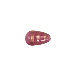 Pastel Gold stone Striped Glass Beads 3763
