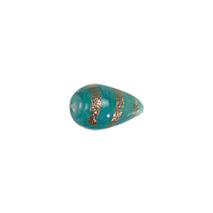 Pastel Gold stone Striped Glass Beads 3767