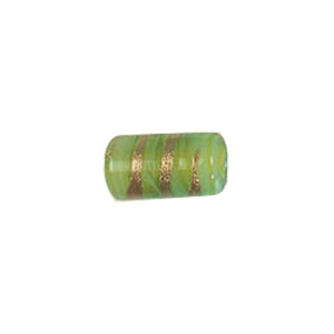 Pastel Gold stone Striped Glass Beads 3769