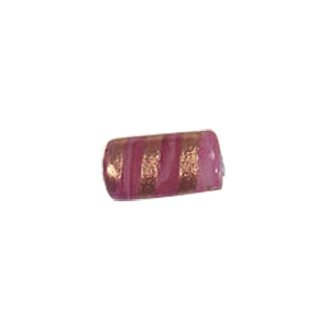 Pastel Gold stone Striped Glass Beads 3771