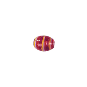Multi color striped stringer Glass Beads 3873