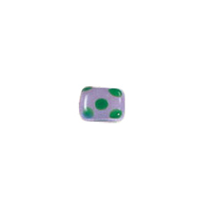 Dotted Candy Frosted Glass Beads 4044