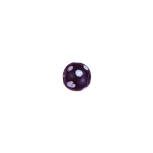 Dotted Candy Frosted Glass Beads 4054