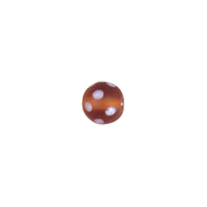 Dotted Candy Frosted Glass Beads 4058