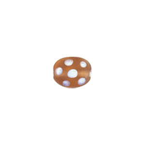 Dotted Candy Frosted Glass Beads 4068